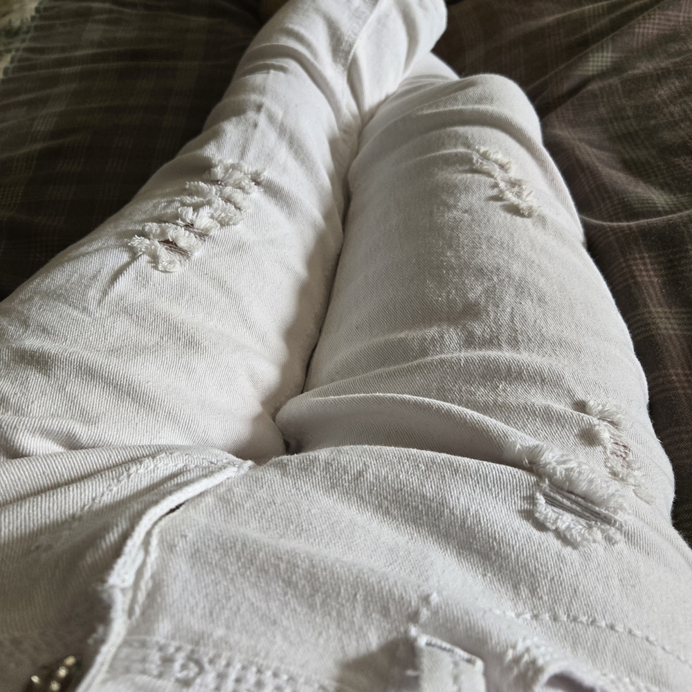 Dollhouse White Elastic Jeans